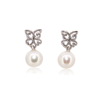 Orecchini perle Nihama NO1396O4FABI070 in oro 18k e perla Donna  - NO1396O4FABI070